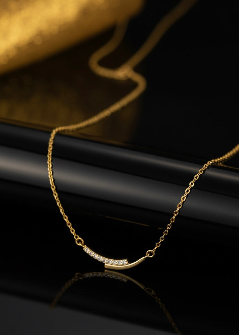 Sunrise arc necklace