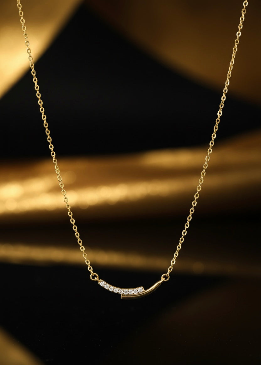 Sunrise arc necklace