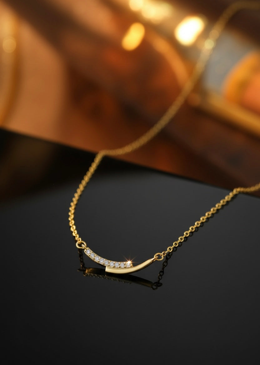 Sunrise arc necklace