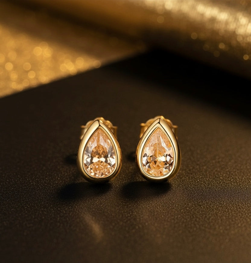 Celestial tear drop earrings