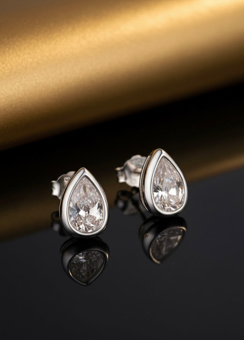 Celestial tear drop earrings