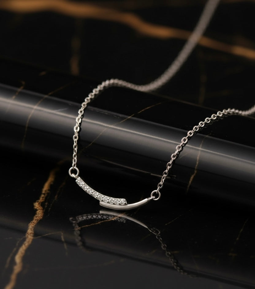 Sunrise arc necklace