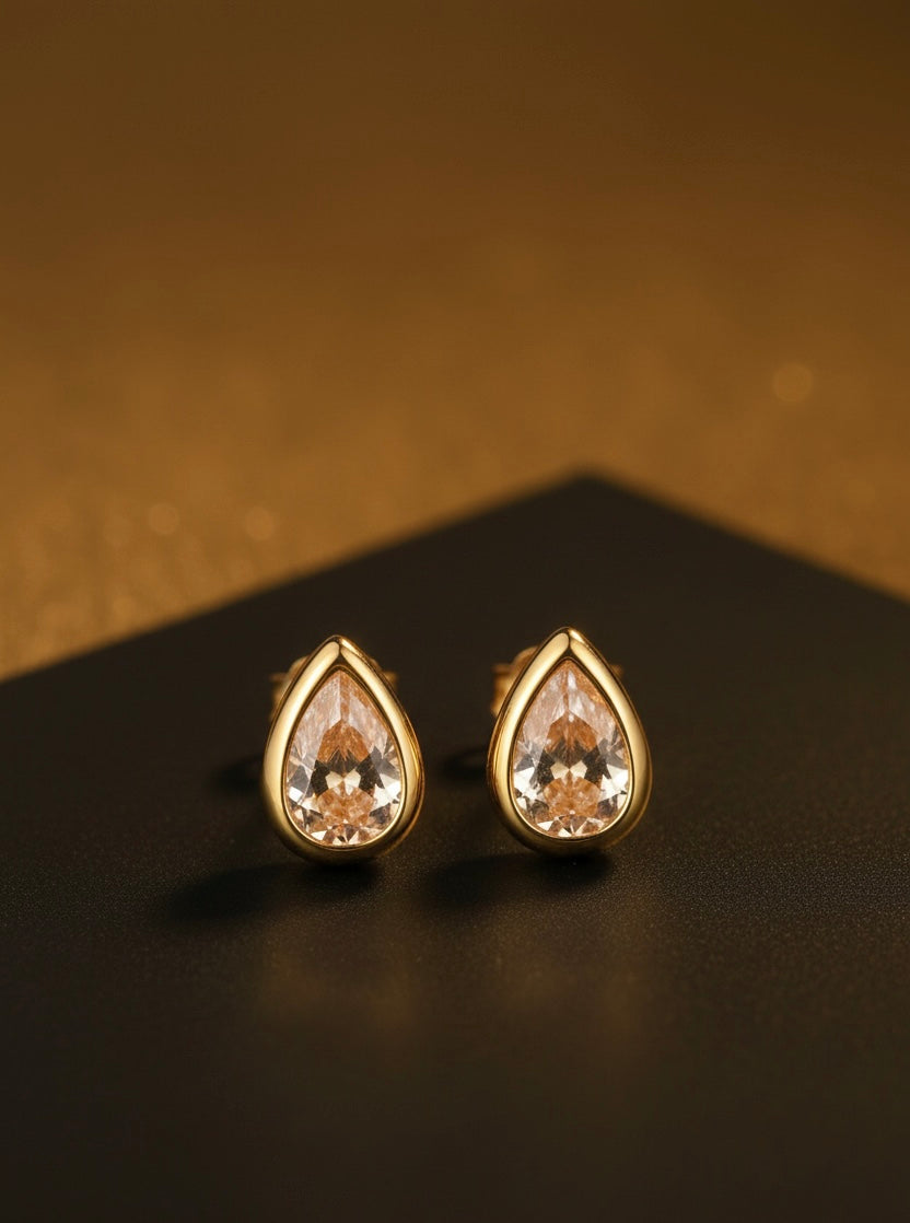 Celestial tear drop earrings