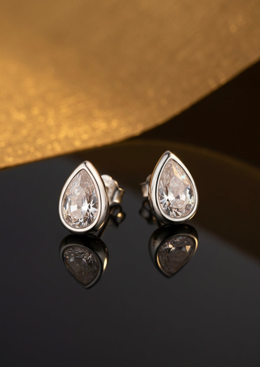 Celestial tear drop earrings
