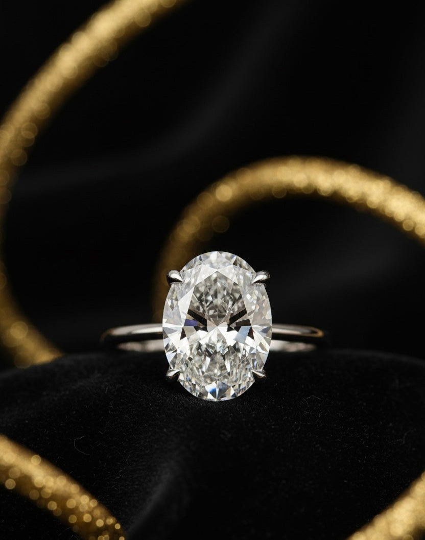 Nebula core oval cut ring