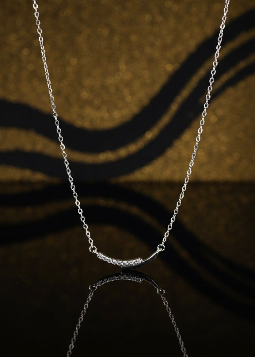 Sunrise arc necklace