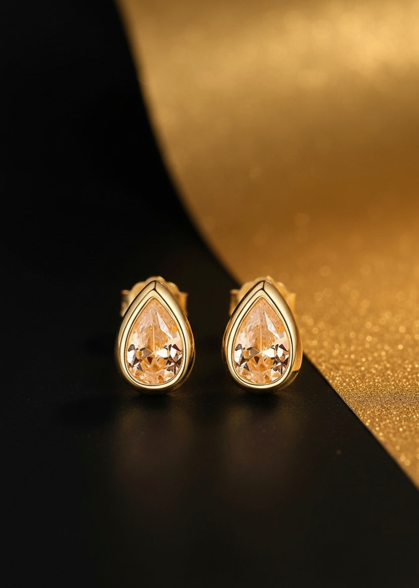 Celestial tear drop earrings