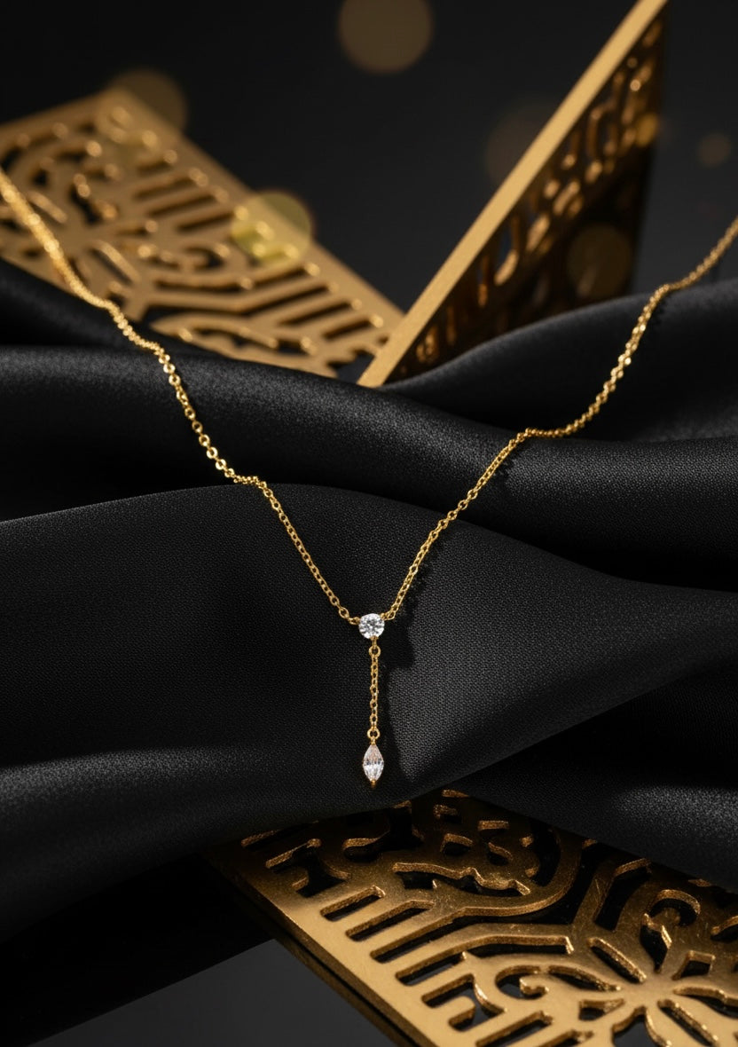 Starfall seam necklace