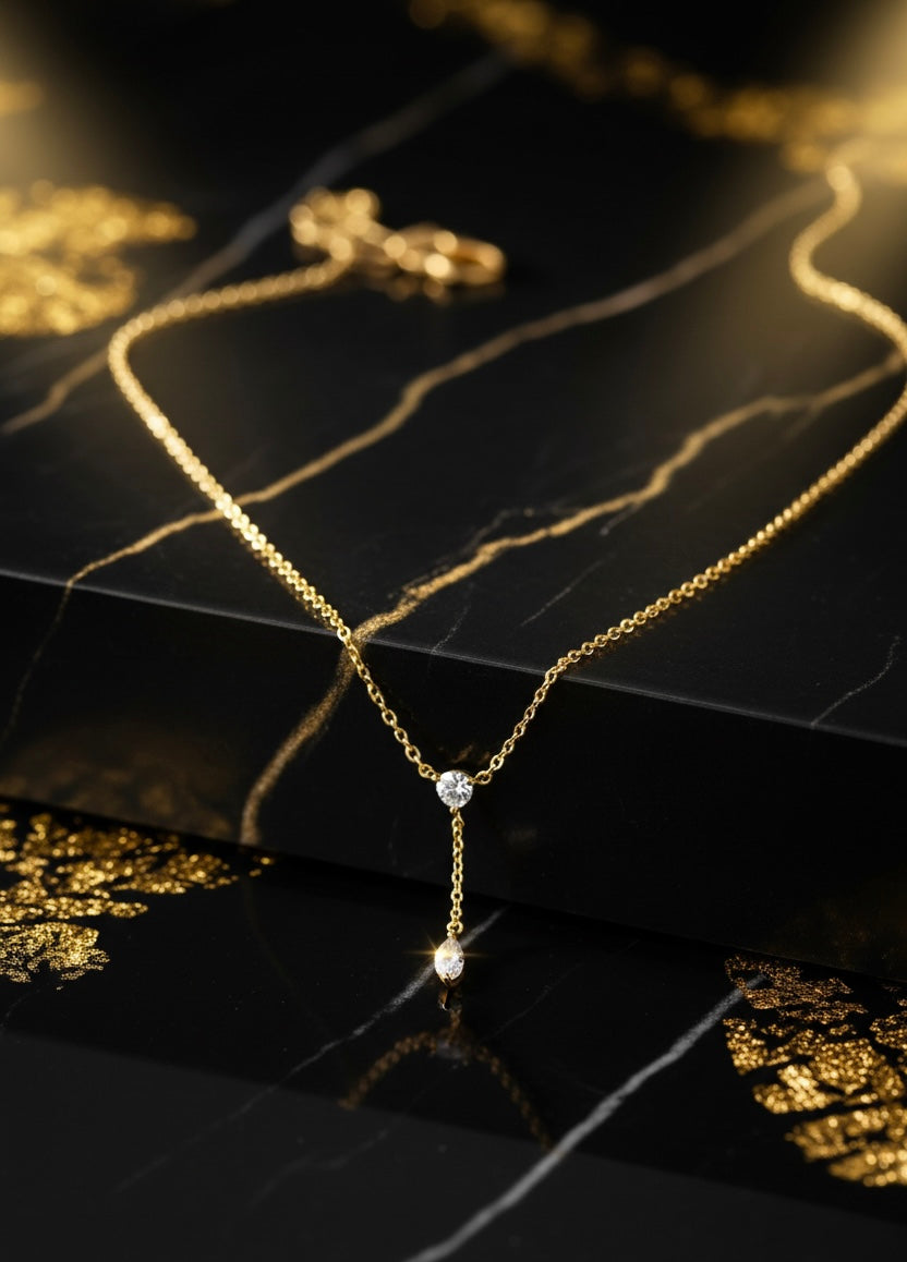 Starfall seam necklace