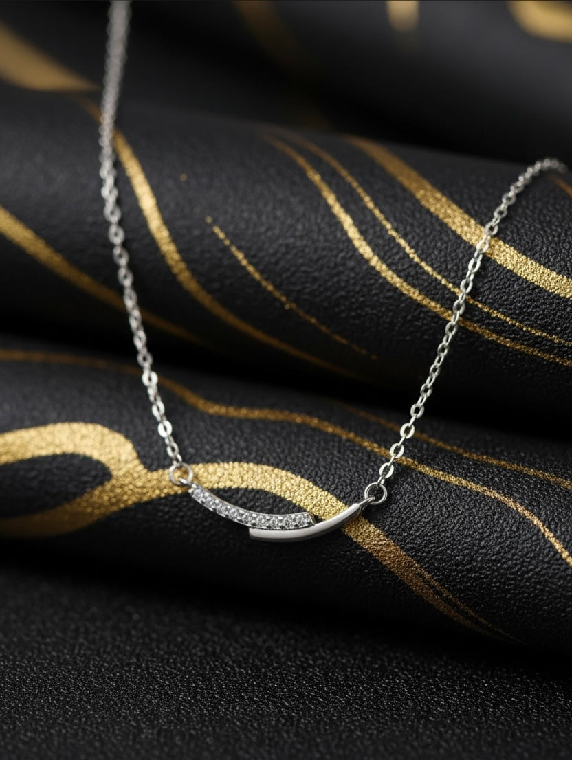 Sunrise arc necklace