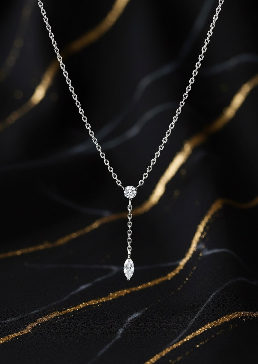 Starfall seam necklace