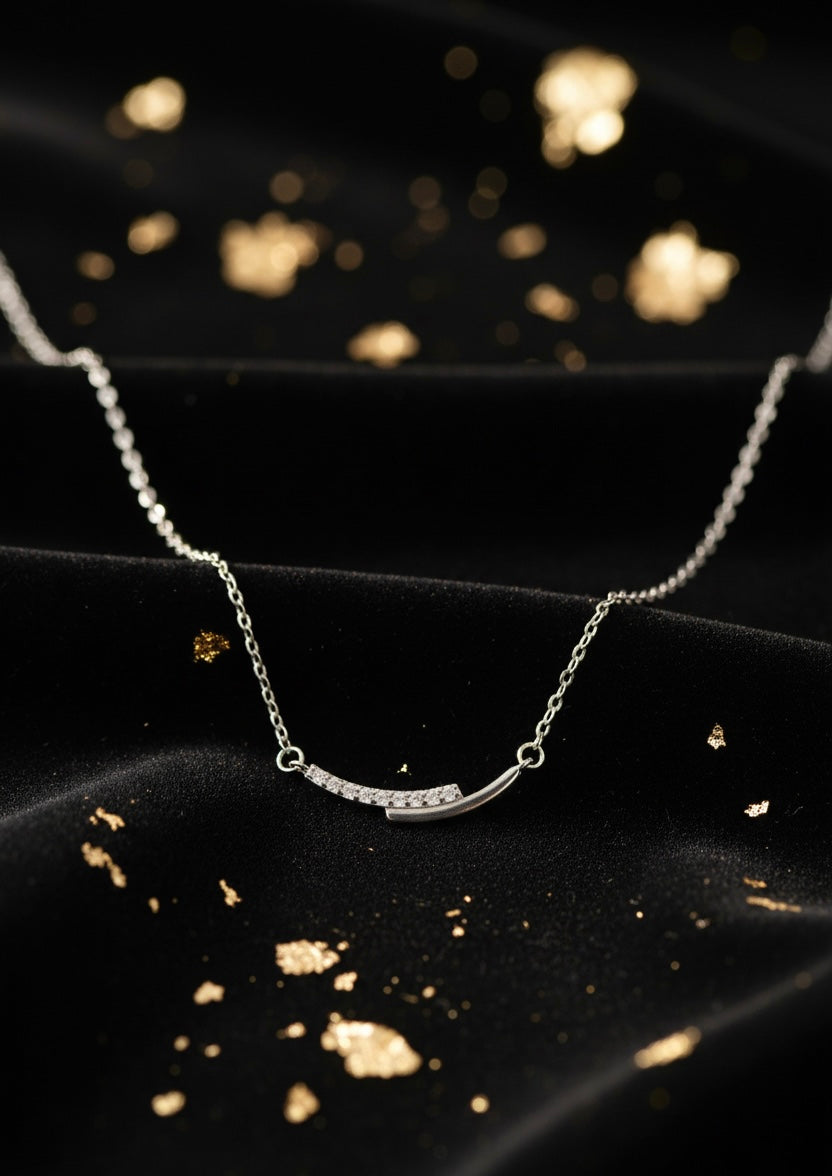 Sunrise arc necklace